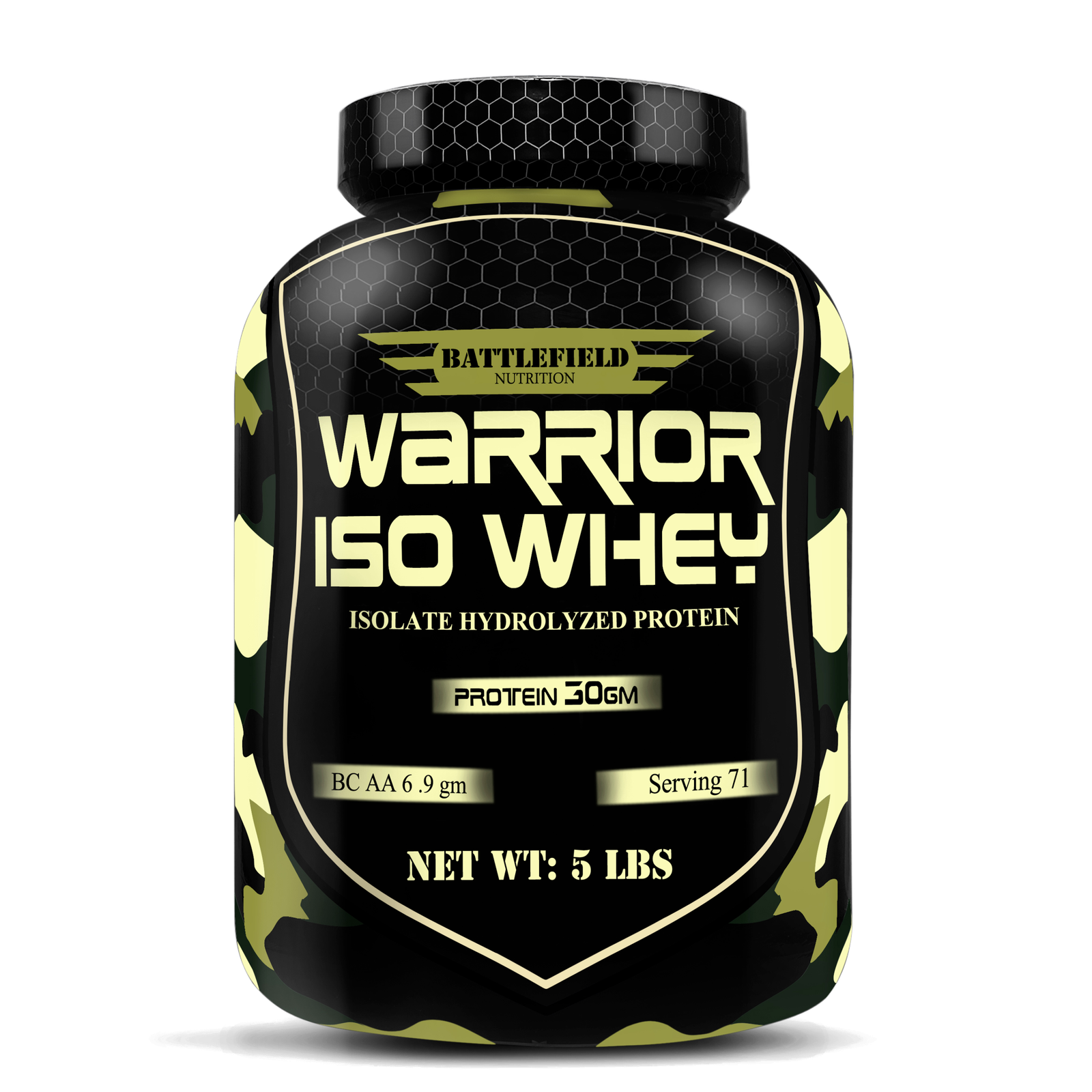 Battlefield Nutrition – Warrior Iso Whey Protein (5lbs) | 30g Protein | Gourmet Chocolate