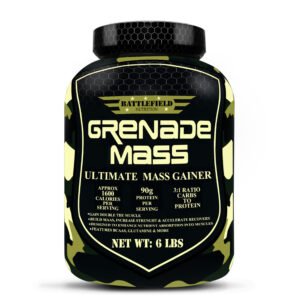 Battlefield Nutrition – Grenade Ultimate Mass Gainer (6Lbs) | 90g Protein | Gourmet Chocolate