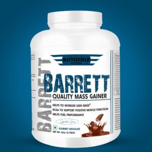 Battlefield Nutrition – Barrett Quality Mass Gainer (6lbs) | 23g Protein | Gourmet Chocolate (White Series)