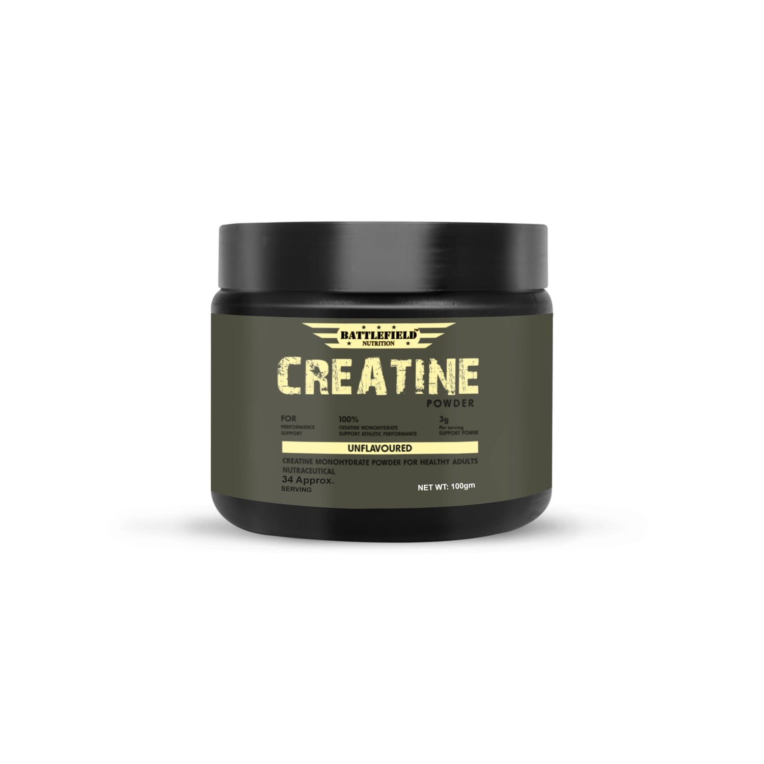 Battlefield Nutrition – Micronized Creatine Monohydrate (100g)